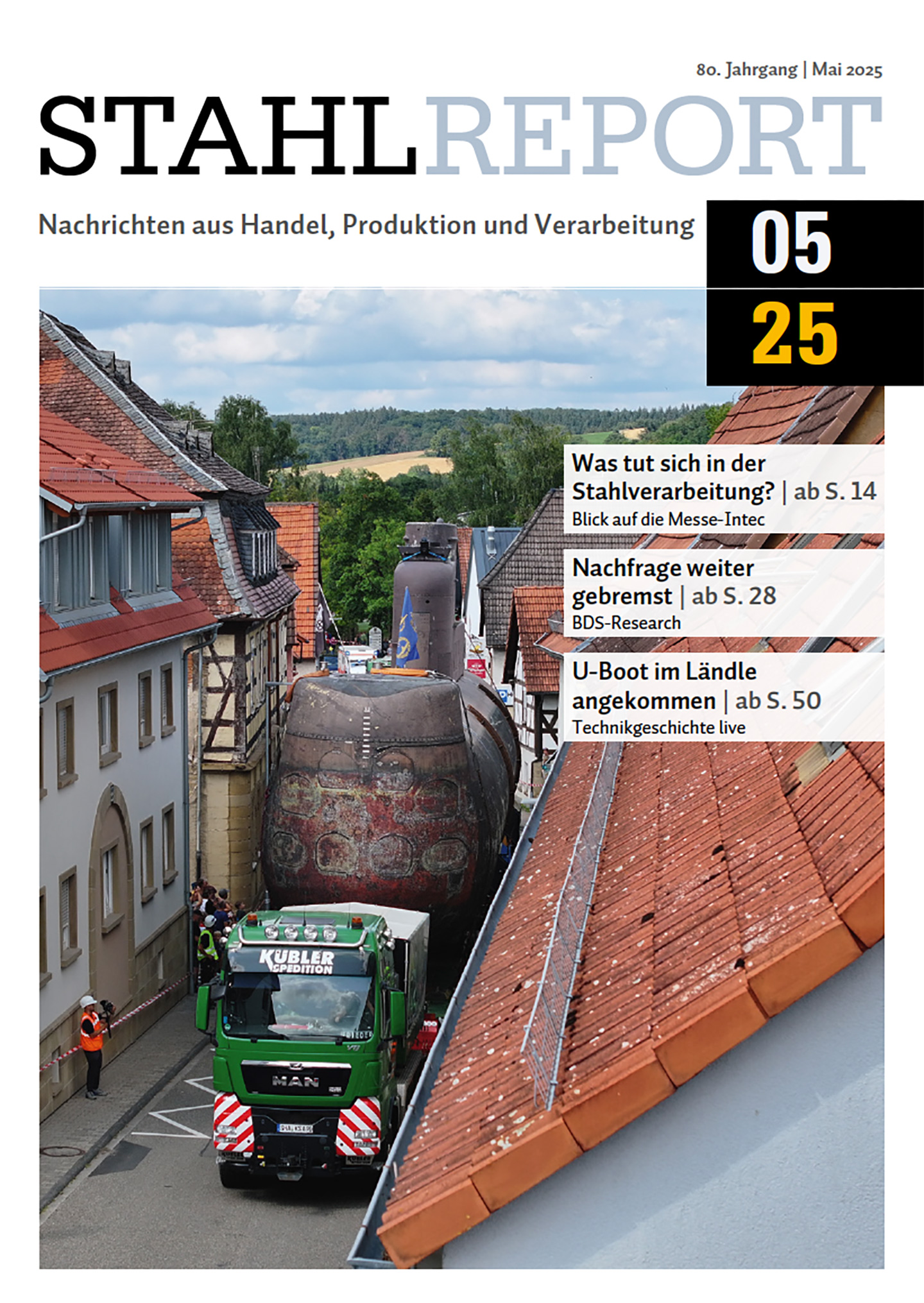 Presse Artikel im Stahlreport Mai 2025 Digitales Schweißen